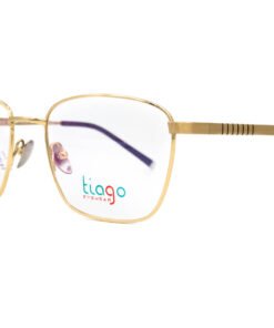 اطار طبي TIAGO للرجال والنساء مربع لون ذهبي - SW10012 C1