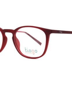 نظارة طبية مع عدسات شمسي TIAGO للأطفال مستطيل لون أحمر - RX7078 C12