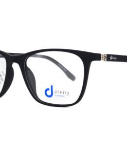 نظارة طبية مع عدسات شمسي DIFINITY للأطفال مستطيل لون أسود - 7051 C9