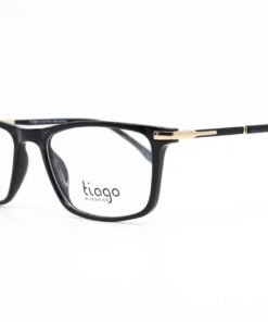 اطار طبي TIAGO للرجال والنساء مستطيل لون أسود و ذهبي - RY22676 C1