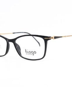اطار طبي TIAGO للنساء مستطيل لون أسود و ذهبي - IP2358 C1
