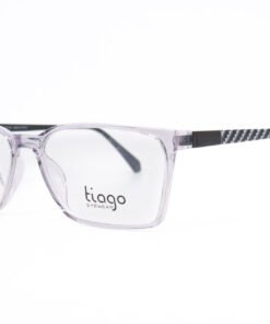اطار طبي TIAGO للرجال مستطيل رمادي شفاف - IP1029 C2