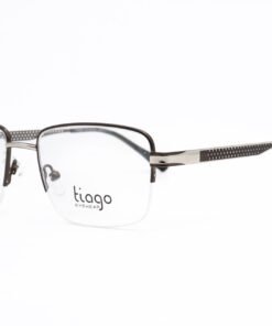 اطار طبي TIAGO للرجال مستطيل لون رمادي غامق - 8594 C2