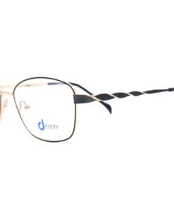 اطار طبي DIFINITY للنساء بيضاوي لون أسود و ذهبي - YY9538 C1