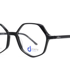 اطار طبي DIFINITY للرجال والنساء مضلع لون أسود - HA129 C1