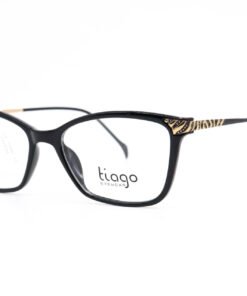 اطار طبي TIAGO مع عدسات حماية من الأشعة الزرقاء للنساء كات آي لون أسود و ذهبي - IP2194 C1