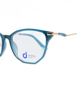 اطار طبي DIFINITY مع عدسات حماية من الأشعة الزرقاء للنساء كات آي تركواز - YX0670 C3