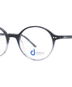 اطار طبي DIFINITY مع عدسات حماية من الأشعة الزرقاء للرجال والنساء دائري لون تدرج الأسود - HA127 C2
