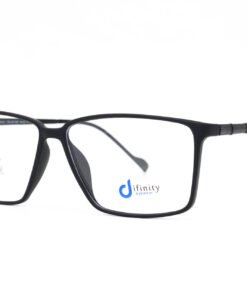 اطار طبي DIFINITY مع عدسات حماية من الأشعة الزرقاء للرجال مستطيل لون أسود - IP15025 C2