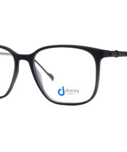 اطار طبي DIFINITY مع عدسات حماية من الأشعة الزرقاء للرجال مستطيل لون أسود - IP15011 C6