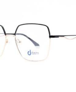 اطار طبي DIFINITY للنساء مربع لون أسود و ذهبي - YY9524 C1