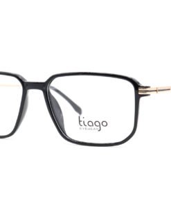 اطار طبي TIAGO للرجال مستطيل لون أسود و ذهبي - RY22627 C1