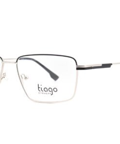 اطار طبي TIAGO للرجال مستطيل لون أسود و فضي - RY22690 C2