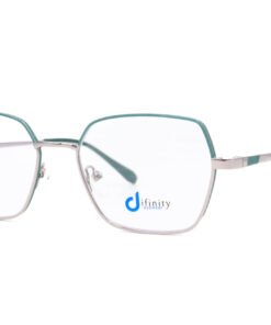 اطار طبي DIFINITY للنساء مستطيل لون فضي و أخضر - M3007 C4