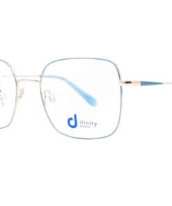 اطار طبي DIFINITY للنساء مربع لون فضي و أزرق - Z857 C6