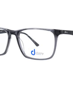 اطار طبي DIFINITY للرجال مستطيل لون شفاف و أسود - HA117 C4