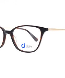 اطار طبي DIFINITY للنساء كات آي لون ذهبي و نمري - HA68 C2