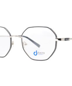 اطار طبي DIFINITY للرجال والنساء مضلع لون فضي و رمادي - M3009 C1