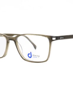 اطار طبي DIFINITY للرجال مستطيل لون بيج شفاف - HA102 C7