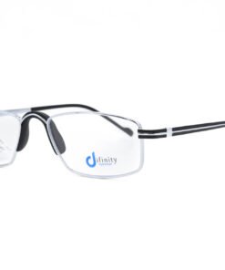 اطار طبي DIFINITY للرجال والنساء مستطيل لون فضي - 12196 C2