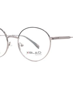 اطار طبي XBLAD للنساء بيضاوي لون فضي و أسود - 6062 C2