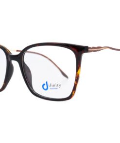 اطار طبي DIFINITY للنساء مربع لون نمري و ذهبي - 15076 C5