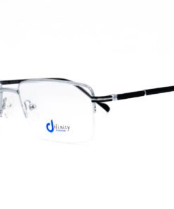 اطار طبي DIFINITY للرجال مستطيل لون فضي و أسود - IP243 C5