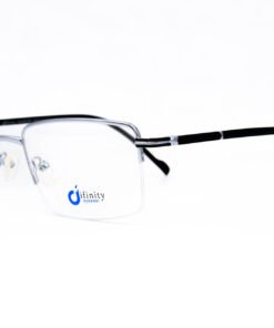 اطار طبي DIFINITY للرجال مستطيل لون فضي و أسود - IP586 C5