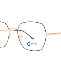 اطار طبي DIFINITY للنساء مربع لون أسود و ذهبي - 12280 C1