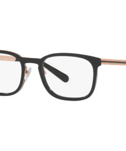 اطار طبي BVLGARI للرجال والنساء مستطيل لون أسود و ذهبي وردي - BV1117 2013