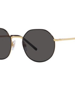نظارة شمسية DOLCE&GABBANA للرجال والنساء مضلع لون ذهبي - DG2286 287