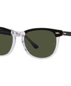نظارة شمسية RAYBAN للنساء بيضاوي لون أسود و شفاف - RB2398 129431