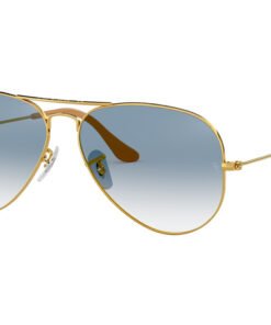 نظارة شمسية RAYBAN للرجال والنساء آفياتو لون ذهبي - RB3025 0013F