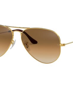 نظارة شمسية RAYBAN للرجال والنساء آفياتو لون ذهبي - RB3025 00151