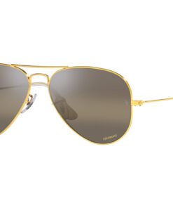 نظارة شمسية RAYBAN للرجال والنساء آفياتو لون ذهبي - RB3025 9196G5