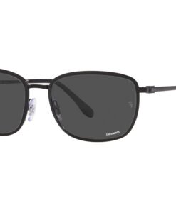 نظارة شمسية RAYBAN للرجال مستطيل لون أسود - RB3705 002K8