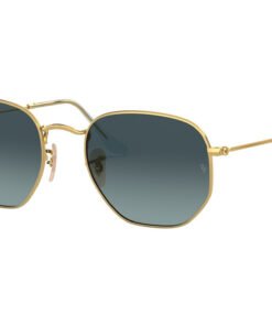 نظارة شمسية RAYBAN للرجال والنساء مربع لون ذهبي - RB3548N 91233M