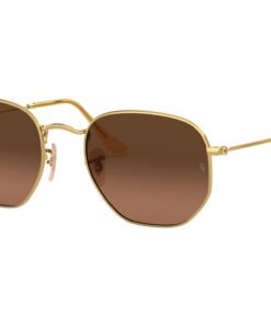نظارة شمسية RAYBAN للرجال والنساء مربع لون ذهبي - RB3548N 912443