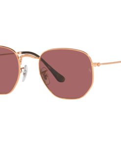 نظارة شمسية RAYBAN للنساء مربع لون ذهبي و وردي - RB3548N 9202AF
