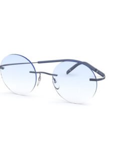 اطار طبي SILHOUETTE للرجال والنساء دائري لون أزرق - 5541-CK 4545