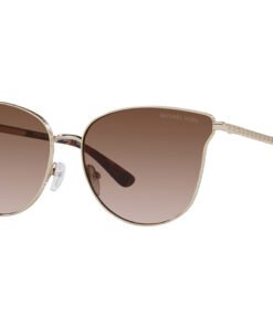نظارة شمسية MICHEL KORS للنساء كات آي لون ذهبي فاتح - MK1120 101413