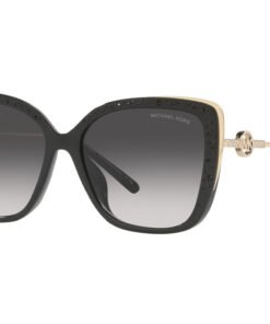 نظارة شمسية MICHEL KORS للنساء فراشة لون أسود و ذهبي - MK2161BU 31108G