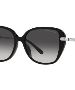 نظارة شمسية MICHEL KORS للنساء مربع لون أسود و فضي - MK2185BU 30058G