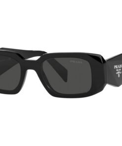 نظارة شمسية PRADA للنساء مستطيل لون أسود - PR17WS 1AB5S0