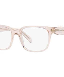 اطار طبي PRADA للنساء مستطيل لون وردي شفاف - PR17ZV 15J1O1