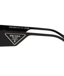 نظارة شمسية PRADA للنساء مستطيل لون أسود - PR58ZS 1AB06L