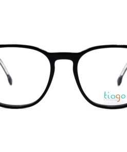 اطار طبي TIAGO للرجال والنساء مستطيل لون أسود - 1680 C1