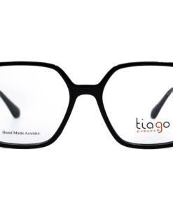 اطار طبي TIAGO للنساء مربع لون أسود و فضي - 7413 C1