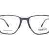 اطار طبي JOVANO للرجال والنساء مستطيل رمادي شفاف - 7542 C8