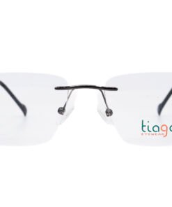 اطار طبي TIAGO للرجال مستطيل لون رمادي غامق و أسود - IP4603 C4